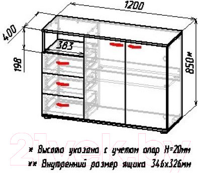 Изображение товара Тумба Мебель-Класс Дрезден (белый/дуб сонома)