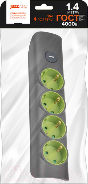 Изображение товара Удлинитель JAZZway ET-04-140G / 5051850