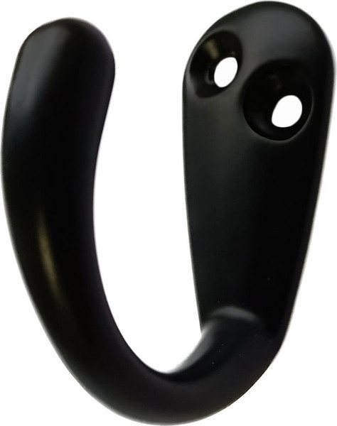 Изображение товара Крючок для одежды Trodos DMZ-31304 1-рожковый сплав ЦАМ (черный)