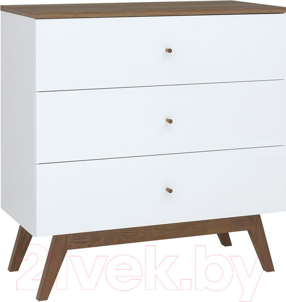 Изображение товара Тумба Black Red White Heda KOM3S (белый/лиственница сибирская золотая)