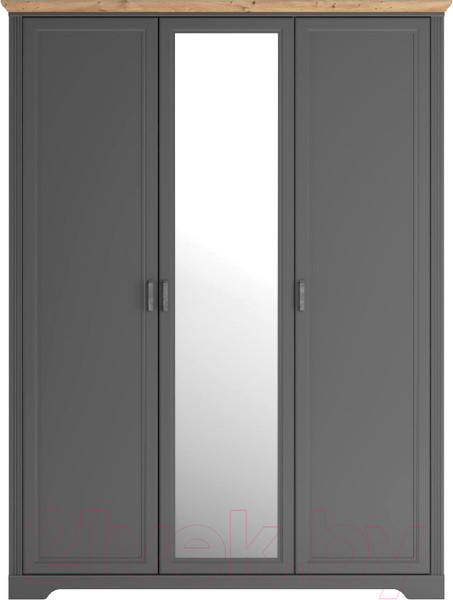 Изображение товара Шкаф Black Red White Jasmin SZF1L2D (графит/дуб артизан)