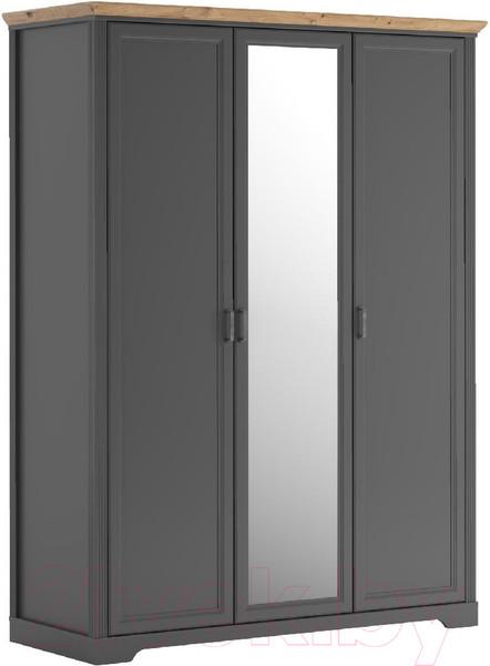 Изображение товара Шкаф Black Red White Jasmin SZF1L2D (графит/дуб артизан)