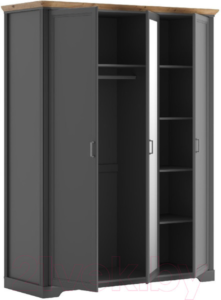 Изображение товара Шкаф Black Red White Jasmin SZF1L2D (графит/дуб артизан)