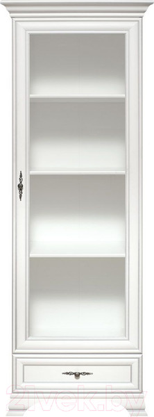Изображение товара Шкаф с витриной Black Red White Kentaki S320-REG1W1S (белый)