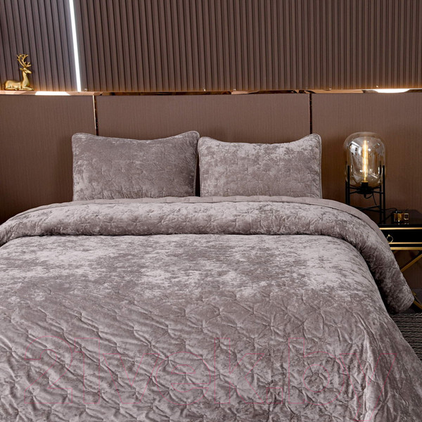 Изображение товара Набор текстиля для спальни Sofi de Marko Алира 240x260 / Пок-Ал-240x260б (бежевый)