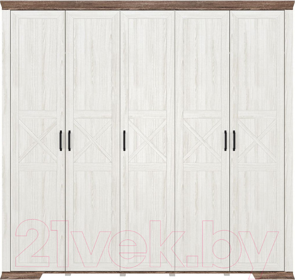 Изображение товара Шкаф Black Red White Marselle SZF5D (ясень снежный/дуб сонома темный)