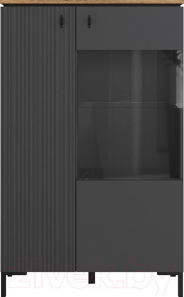 Изображение товара Шкаф Black Red White San Gimignano REG1D1W/140 (антрацитовый/дуб нокс)