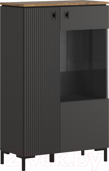 Изображение товара Шкаф Black Red White San Gimignano REG1D1W/140 (антрацитовый/дуб нокс)