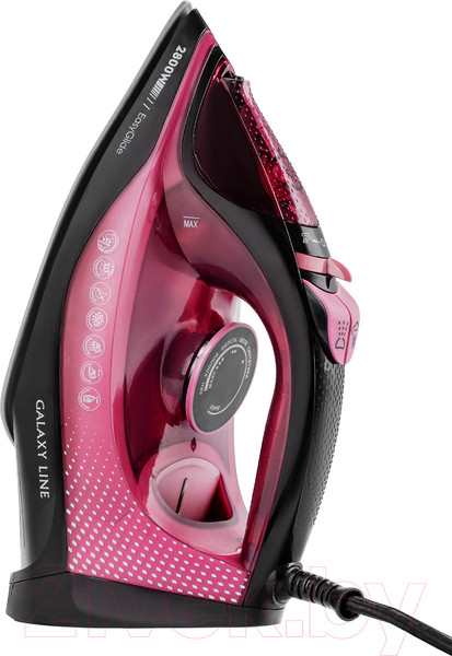 Изображение товара Утюг Galaxy Line GL 6132 (розовый/черный)
