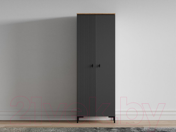 Изображение товара Шкаф Black Red White San Gimignano SZF2D (антрацитовый/дуб нокс)