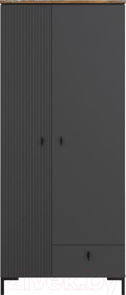 Изображение товара Шкаф Black Red White San Gimignano SZF2D1S (антрацитовый/дуб нокс)