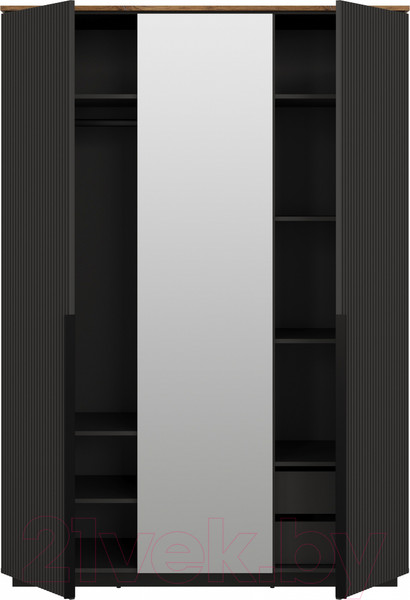 Изображение товара Шкаф Black Red White San Gimignano SZF3D (антрацитовый/дуб нокс)
