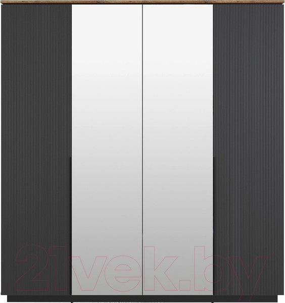 Изображение товара Шкаф Black Red White San Gimignano SZF4D (антрацитовый/дуб нокс)