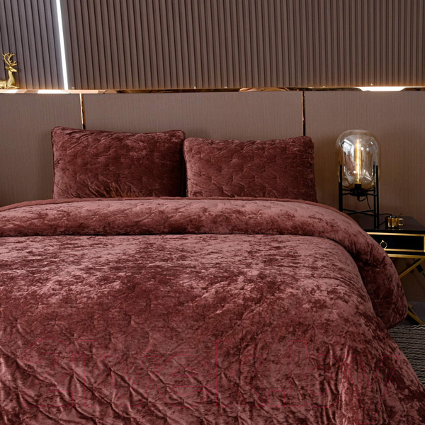 Изображение товара Набор текстиля для спальни Sofi de Marko Алира 240x260 / Пок-Ал-240x260тер (терракотовый)