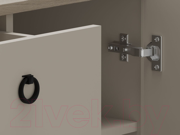 Изображение товара Тумба Black Red White Domenica KOM2D3S (глиняный серый/дуб сильвержек ореховый)