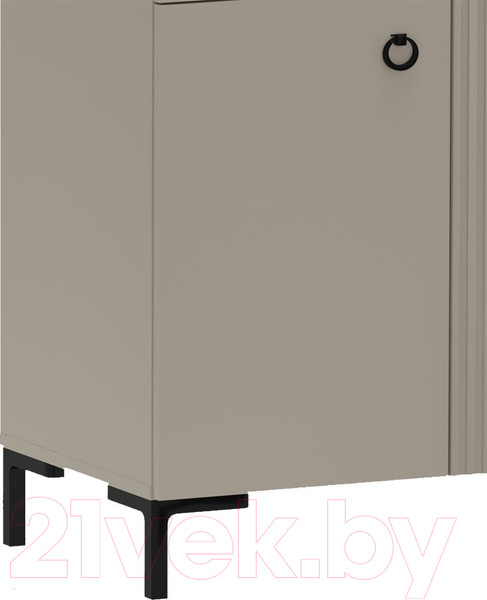 Изображение товара Тумба Black Red White Domenica KOM2D1S (глиняный серый/дуб сильвержек ореховый)