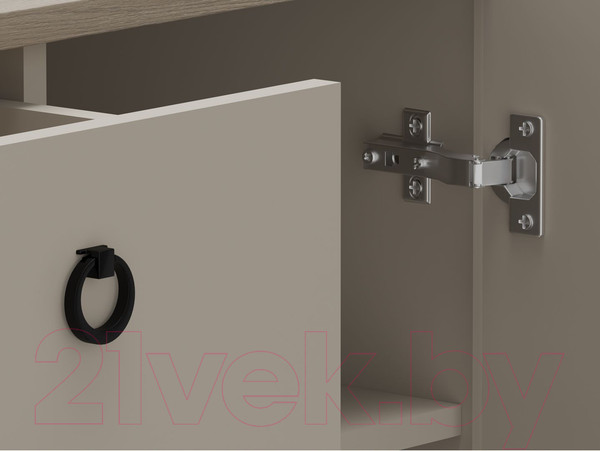 Изображение товара Тумба Black Red White Domenica KOM2D1S (глиняный серый/дуб сильвержек ореховый)