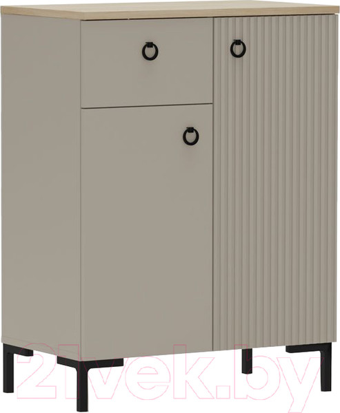 Изображение товара Тумба Black Red White Domenica KOM2D1S (глиняный серый/дуб сильвержек ореховый)