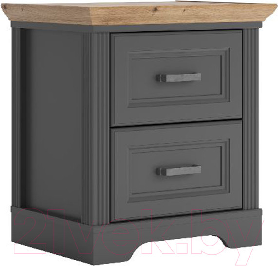 Изображение товара Прикроватная тумба Black Red White Jasmin KOM2S (графит/дуб артизан)