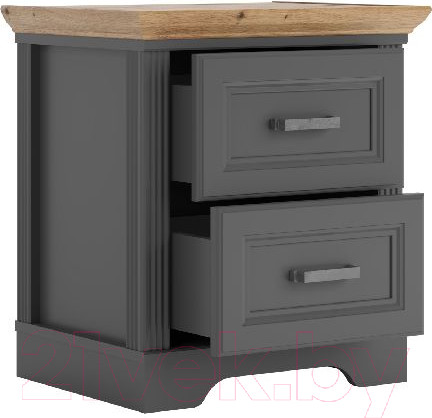 Изображение товара Прикроватная тумба Black Red White Jasmin KOM2S (графит/дуб артизан)