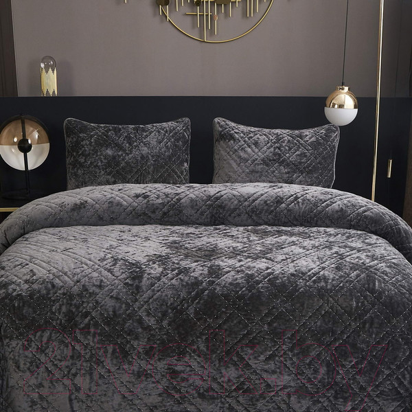 Изображение товара Набор текстиля для спальни Sofi de Marko Селена 240х260 / Пок-СЛс-240х260 (стоун)