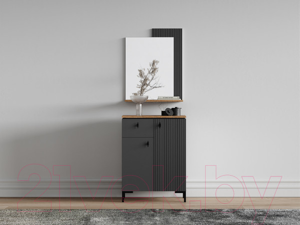 Изображение товара Тумба Black Red White San Gimignano KOM2D1S (антрацитовый/дуб нокс)