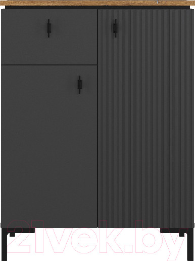 Изображение товара Тумба Black Red White San Gimignano KOM2D1S (антрацитовый/дуб нокс)