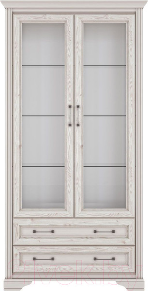 Изображение товара Шкаф с витриной Black Red White Stylius B169-REG2W2S (лиственница сибирская)