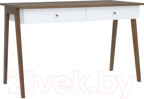 Изображение товара Письменный стол Black Red White Heda BIU2S (белый/лиственница сибирская золотая)