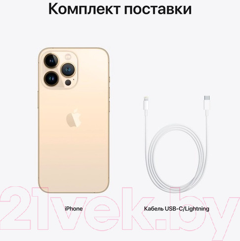 Изображение товара Смартфон восстановленный Apple iPhone 13 Pro 256GB Flip Грейд A (золото)