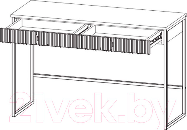 Изображение товара Туалетный столик Black Red White San Gimignano TOL2S (антрацитовый/дуб нокс)