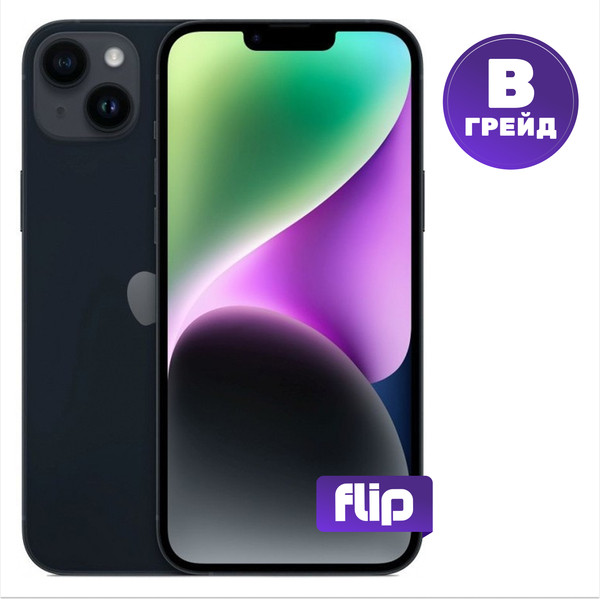 Изображение товара Смартфон восстановленный Apple iPhone 14 256GB Flip Грейд B (Midnight)