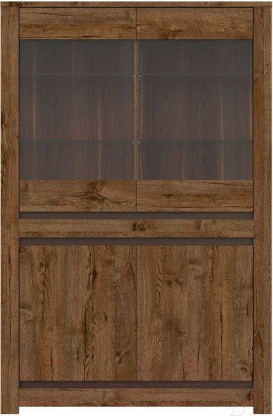 Изображение товара Шкаф с витриной Black Red White Kada S404-REG2W2D (дуб April)