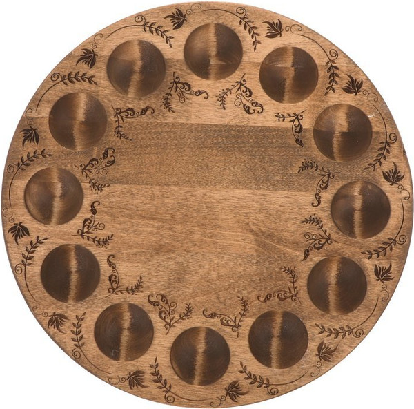 Изображение товара Блюдо для яиц Collaba Time С узором, для 12 яиц и кулича / 962511