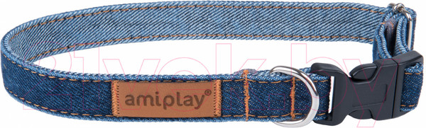 Изображение товара Ошейник Ami Play Denim (M, темно-синий)