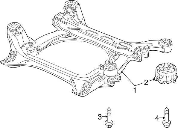 Изображение товара Сайлентблок балки/подрамника Volkswagen 7L0499035A