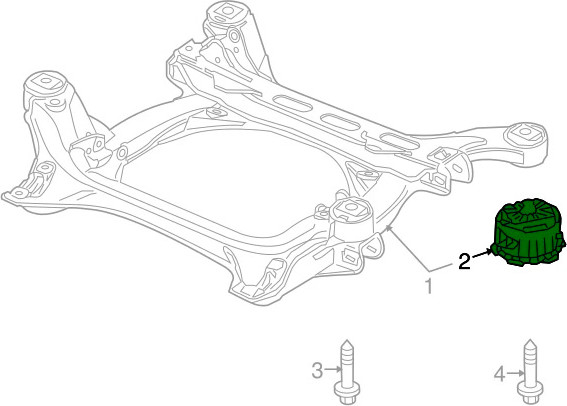 Изображение товара Сайлентблок балки/подрамника Volkswagen 7L0499035A