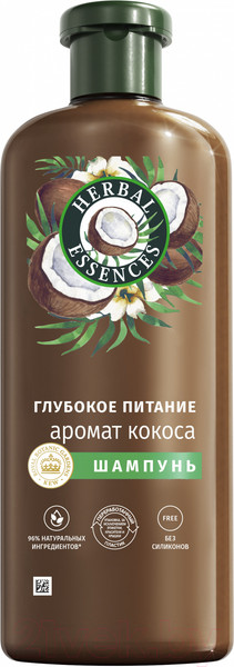 Изображение товара Шампунь для волос Herbal Essences Аромат кокоса (350мл)