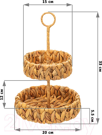 Изображение товара Ваза-этажерка El Casa 240465