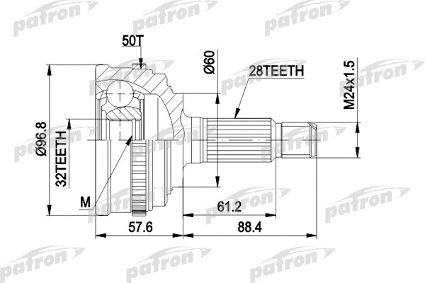 Изображение товара ШРУС Patron PCV1131A
