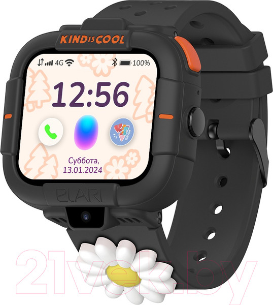 Изображение товара Умные часы детские Elari KidPhone / KP-MB-BLK (черный)