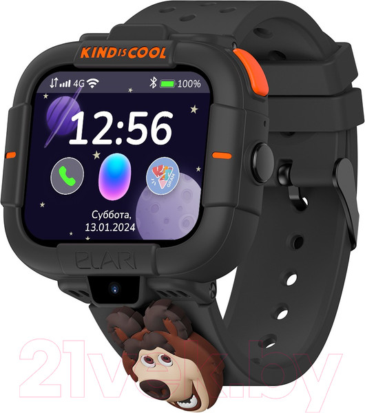 Изображение товара Умные часы детские Elari KidPhone / KP-MB-BLK (черный)