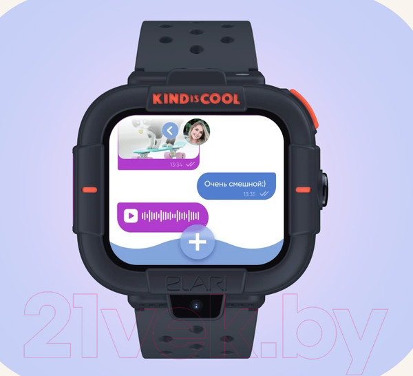 Изображение товара Умные часы детские Elari KidPhone / KP-MB-BLK (черный)