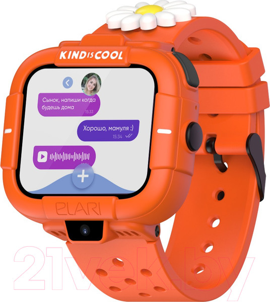 Изображение товара Умные часы детские Elari KidPhone / KP-MB-ORG (оранжевый)