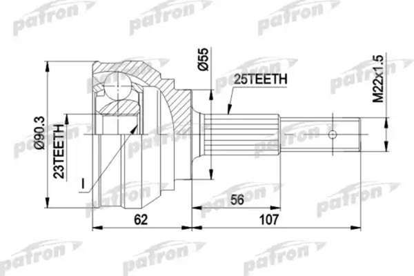 Изображение товара ШРУС Patron PCV1248