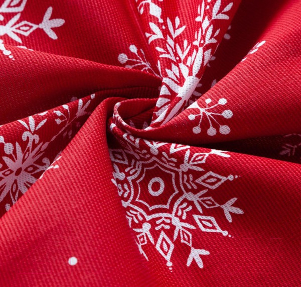 Изображение товара Скатерть Доляна Белые снежинки 149x250 / 5135292