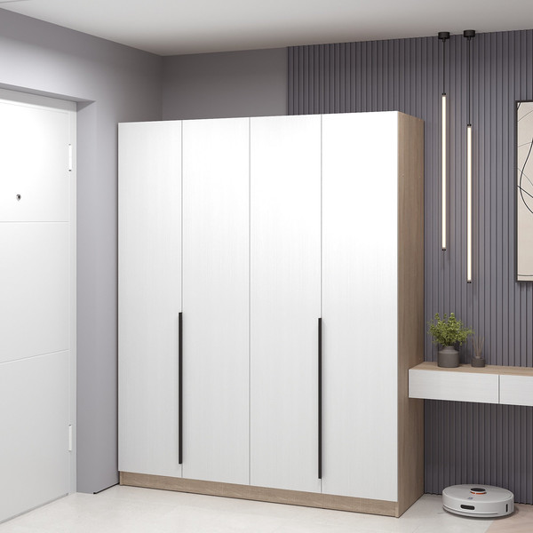 Изображение товара Шкаф Soma Lord Black 160x200 (дуб сонома/белый)