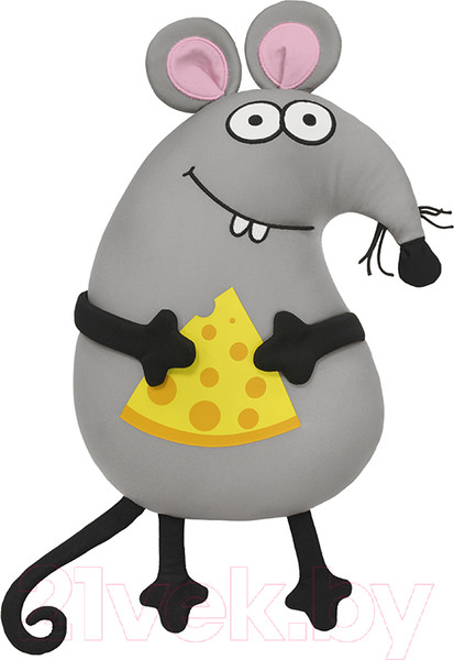 Изображение товара Подушка-игрушка Maxitoys Antistress Мышонок с сыром / MT-H041901