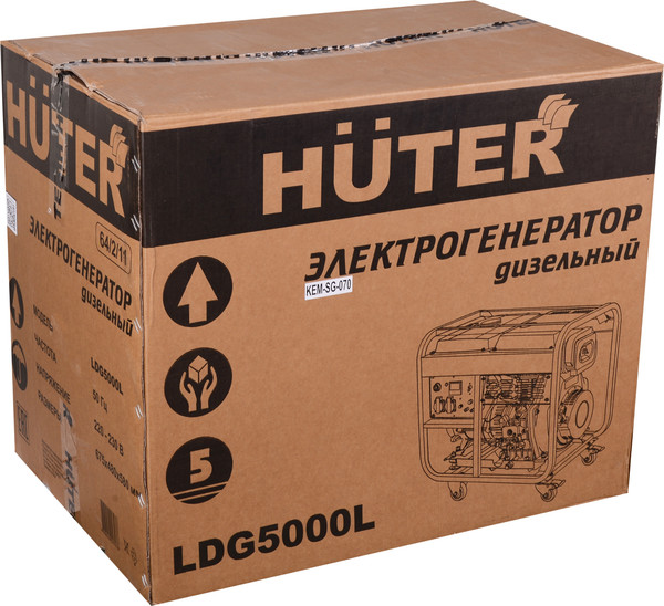 Изображение товара Дизельный генератор Huter LDG 5000L (64/2/11)
