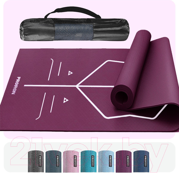 Изображение товара Коврик для йоги и фитнеса Proiron 1730x610x4 / К1736104Ф (фиолетовый)
